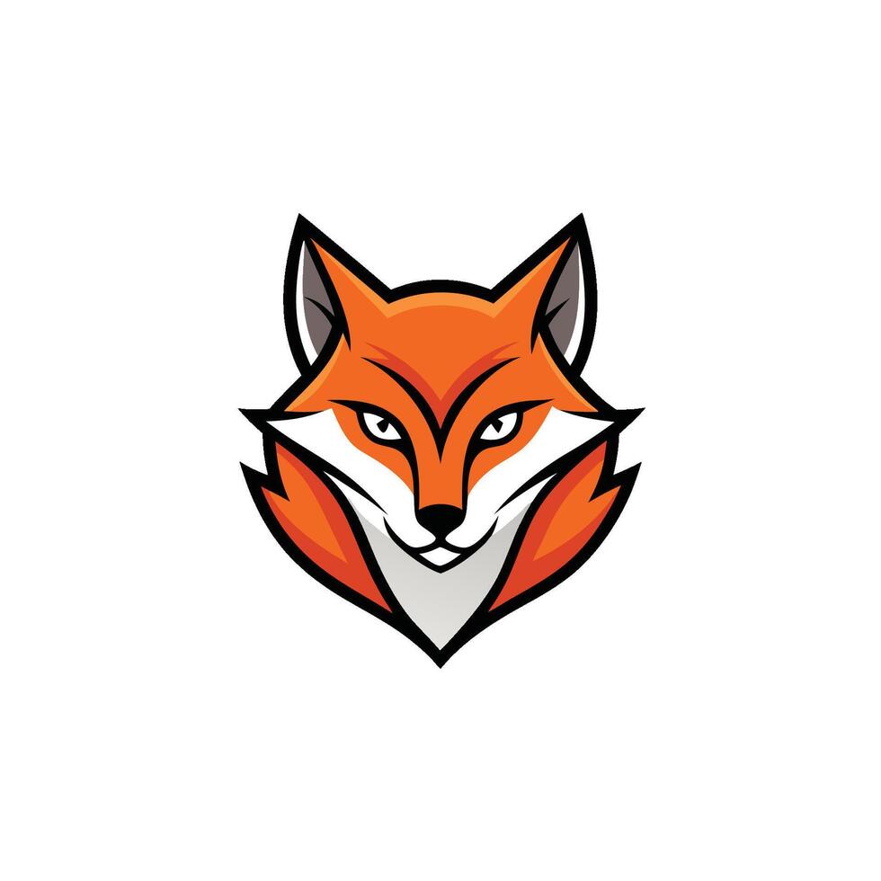 Fox head Mascot Icon Logo design vector
