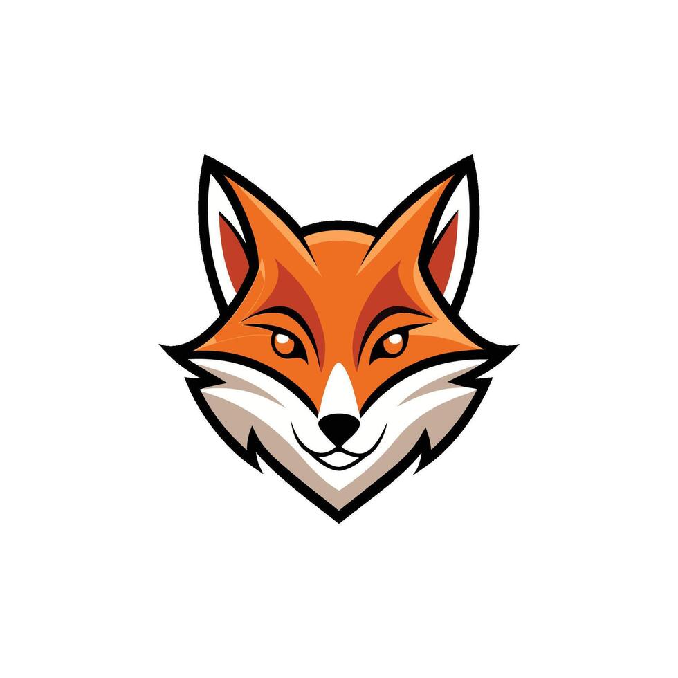 Fox head Mascot Icon Logo design vector