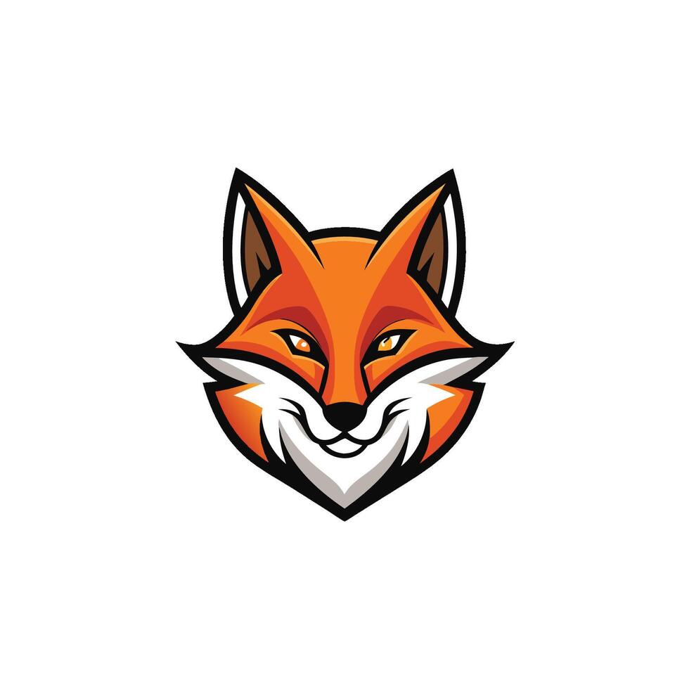 Fox head Mascot Icon Logo design vector