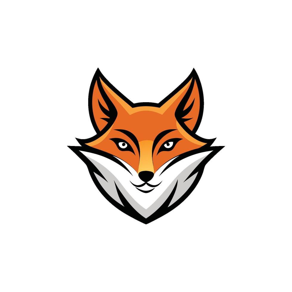 Fox head Mascot Icon Logo design vector