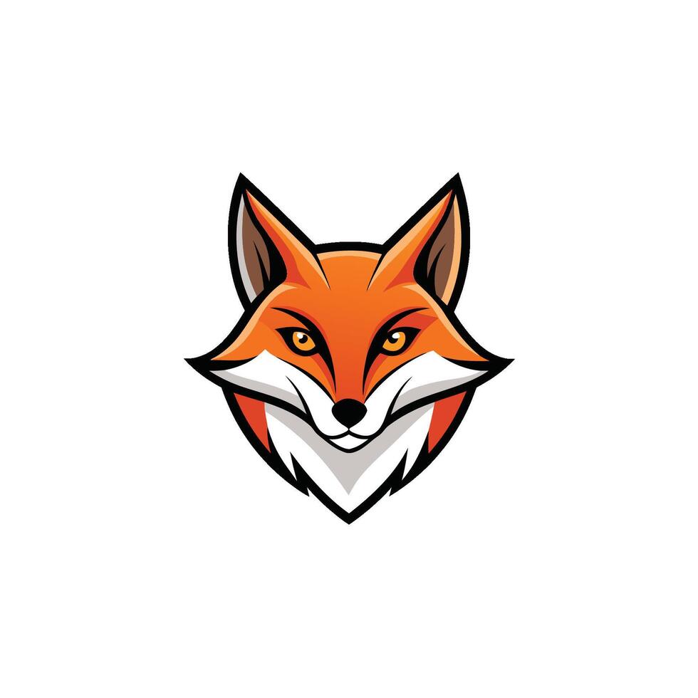 Fox head Mascot Icon Logo design vector