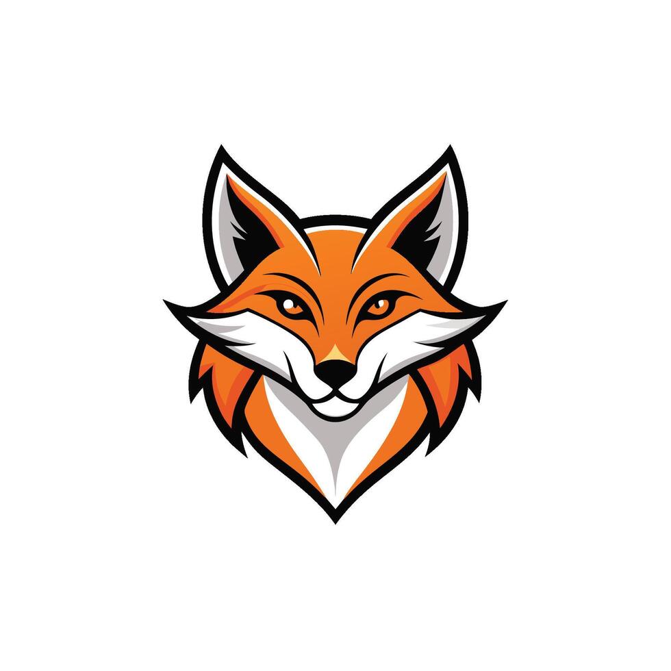 Fox head Mascot Icon Logo design vector
