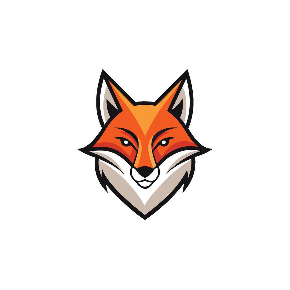 Fox head Mascot Icon Logo design vector