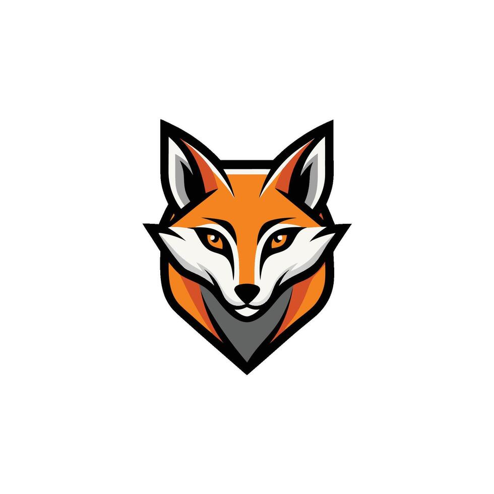 Fox head Mascot Icon Logo design vector