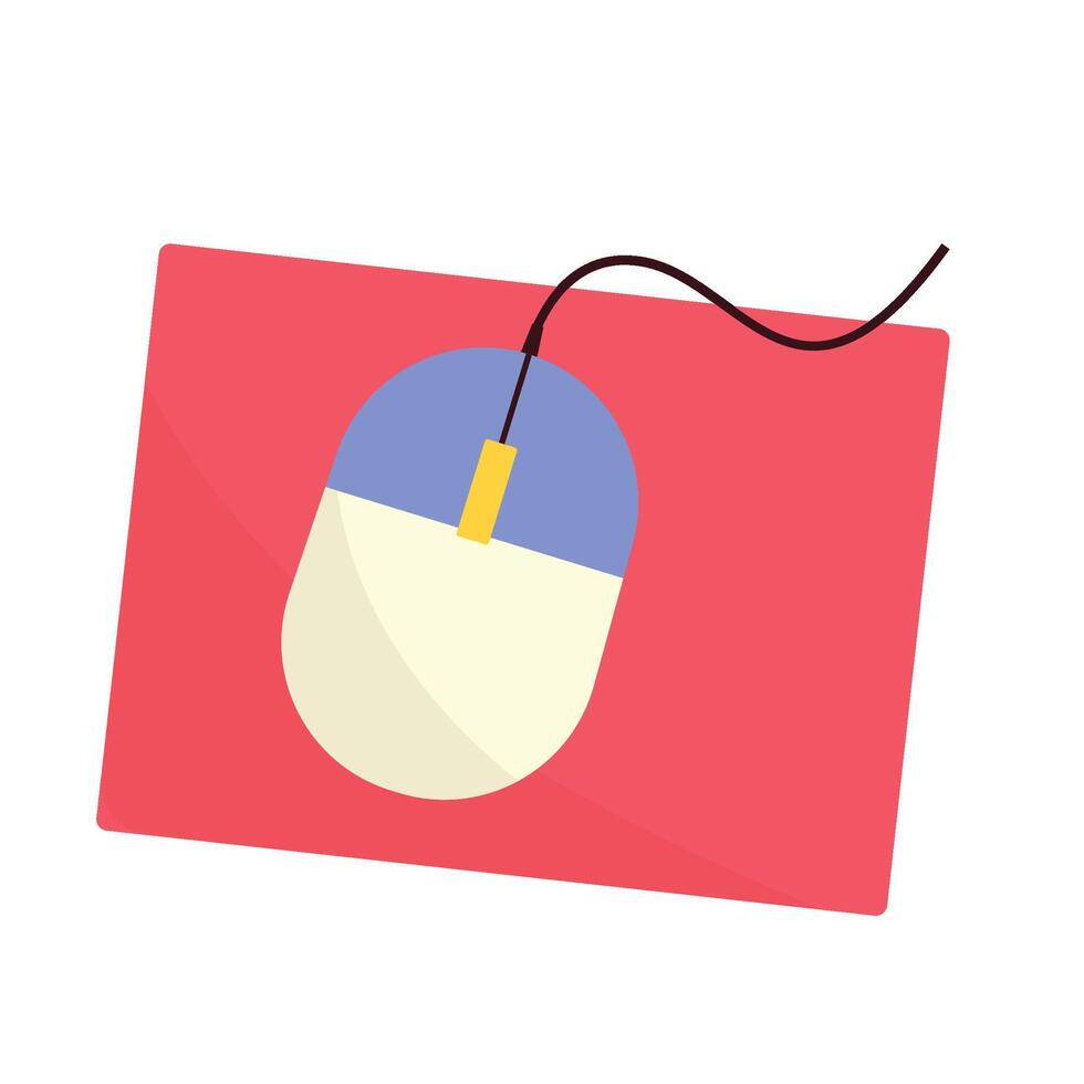 Designer Workplace Set Mouse vector