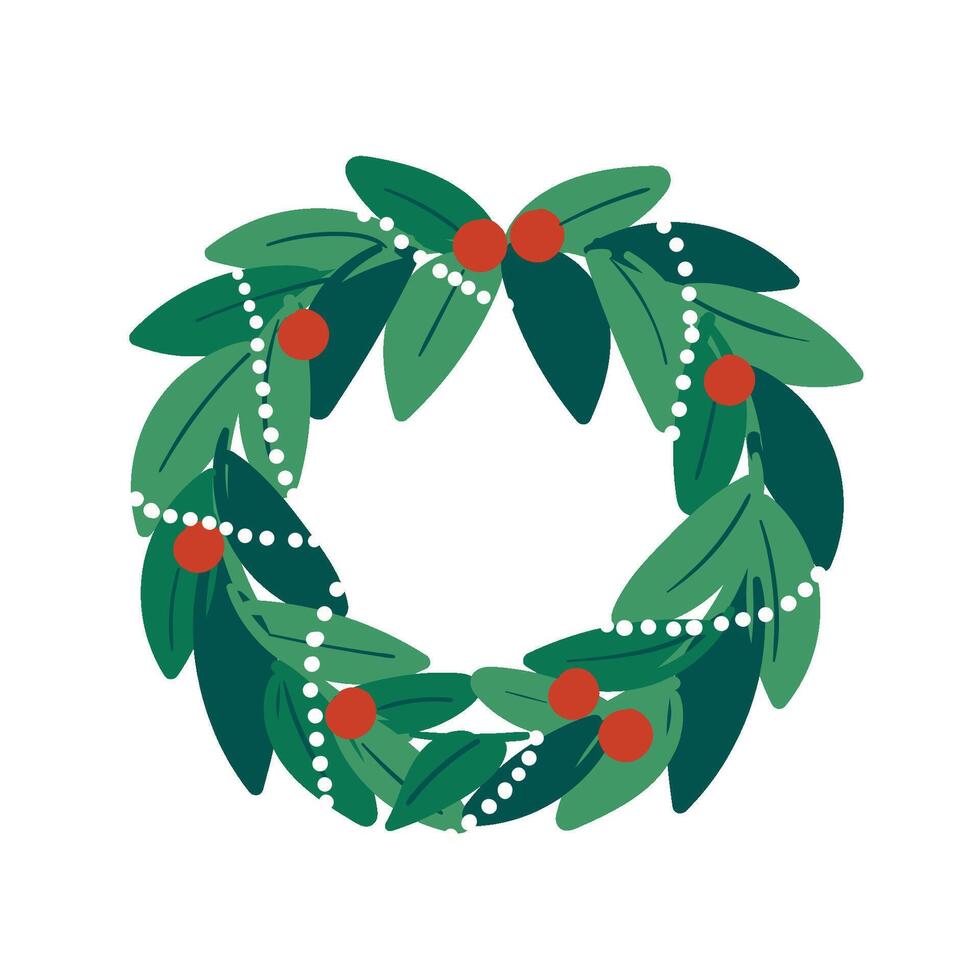 Christmas Wreath Set vector