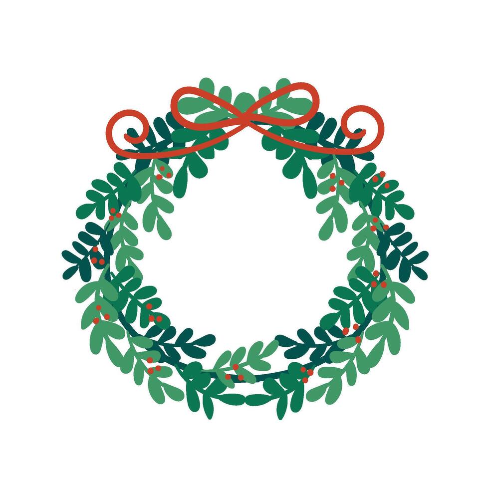 Christmas Wreath Set vector