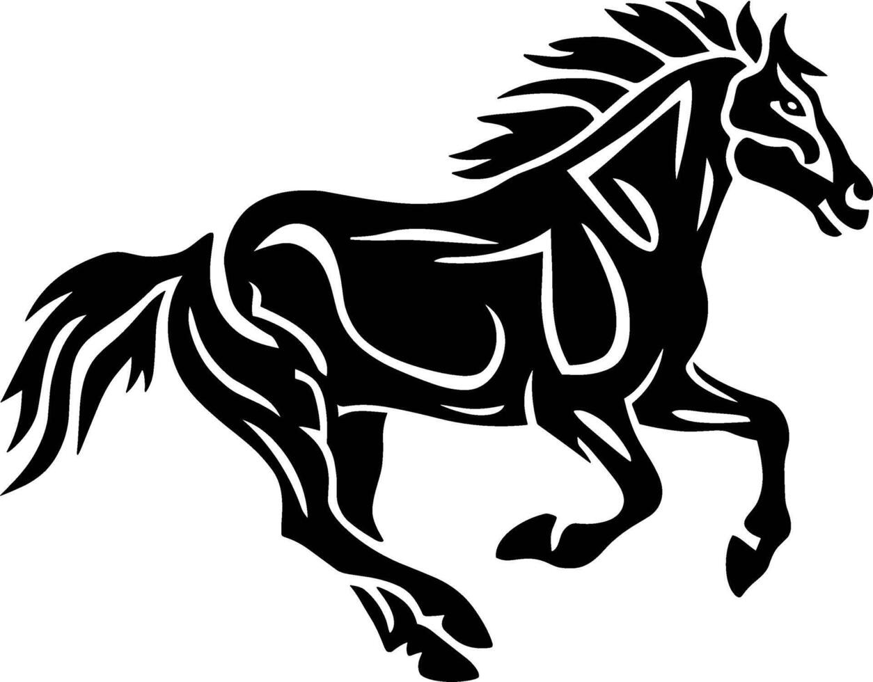 Wild Mustang H vector