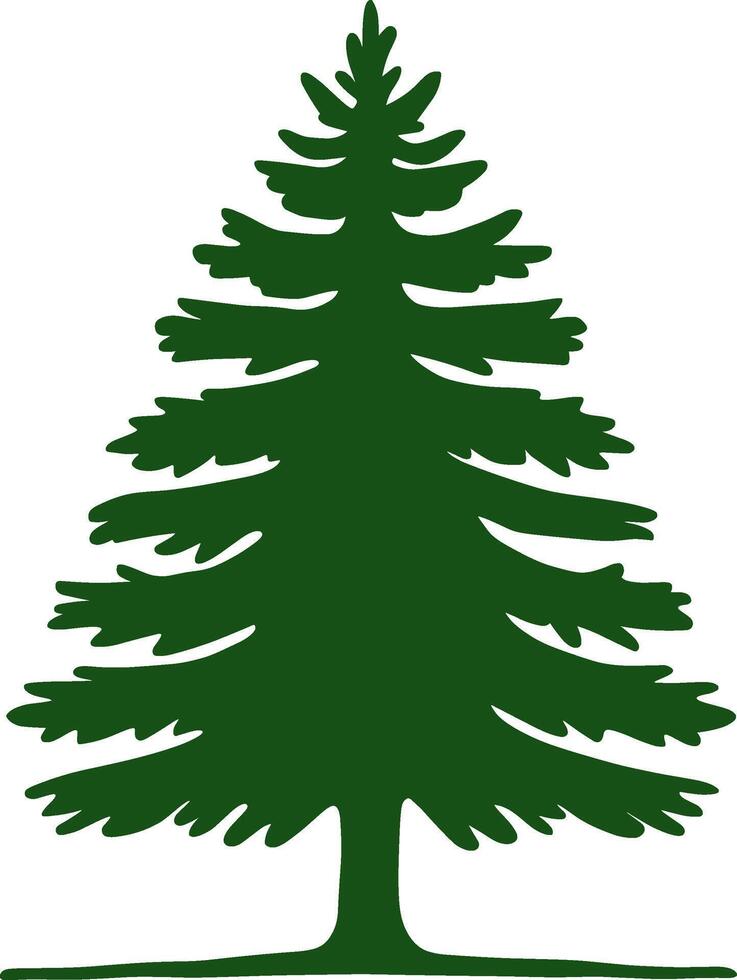 Pine Tree Silhouette vector