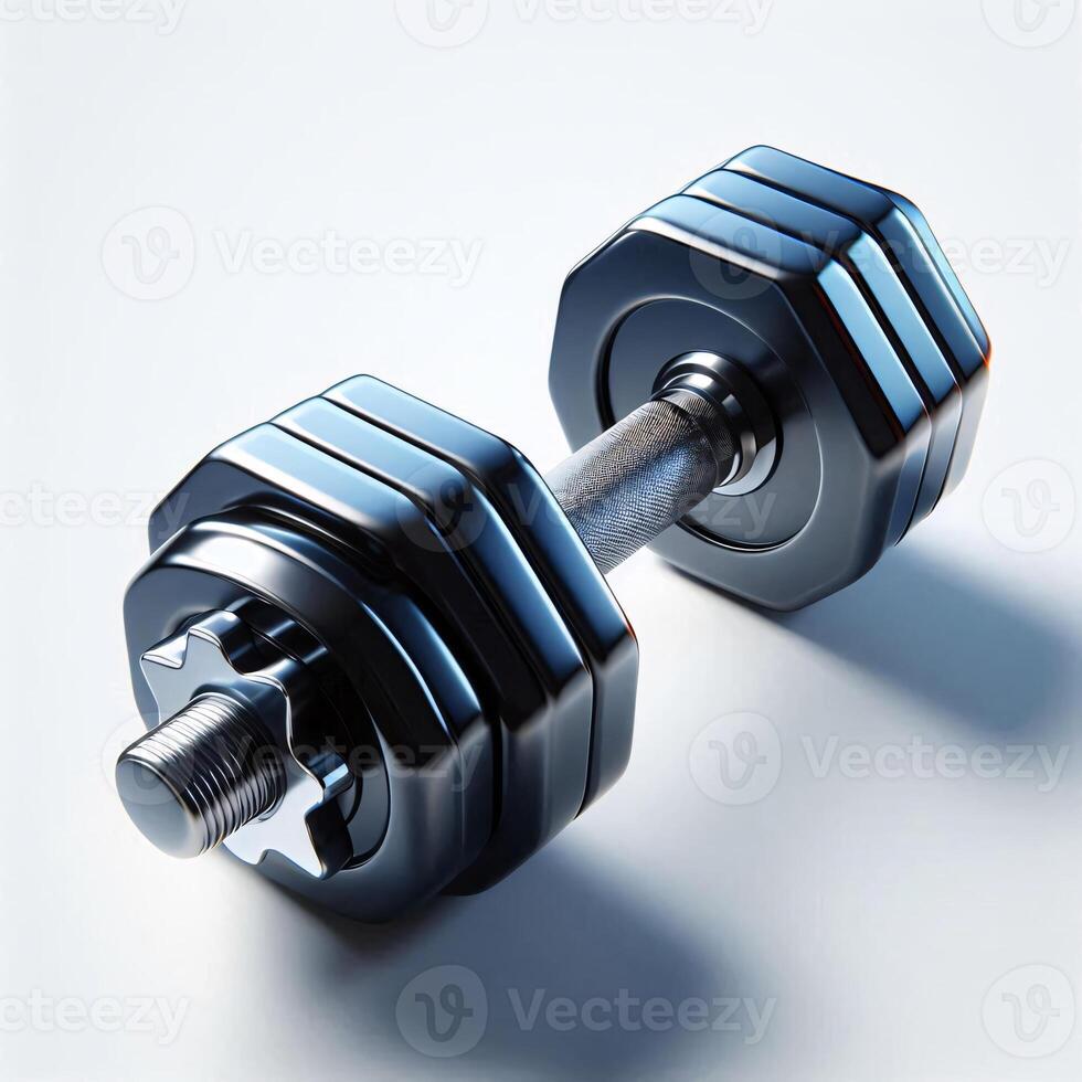 Isolated Sports and Fitness Equipment on White Background for Gym, Exercise, and Training Needs photo