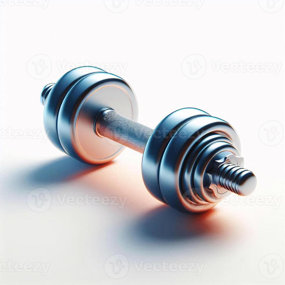 Isolated Sports and Fitness Equipment on White Background for Gym, Exercise, and Training Needs photo
