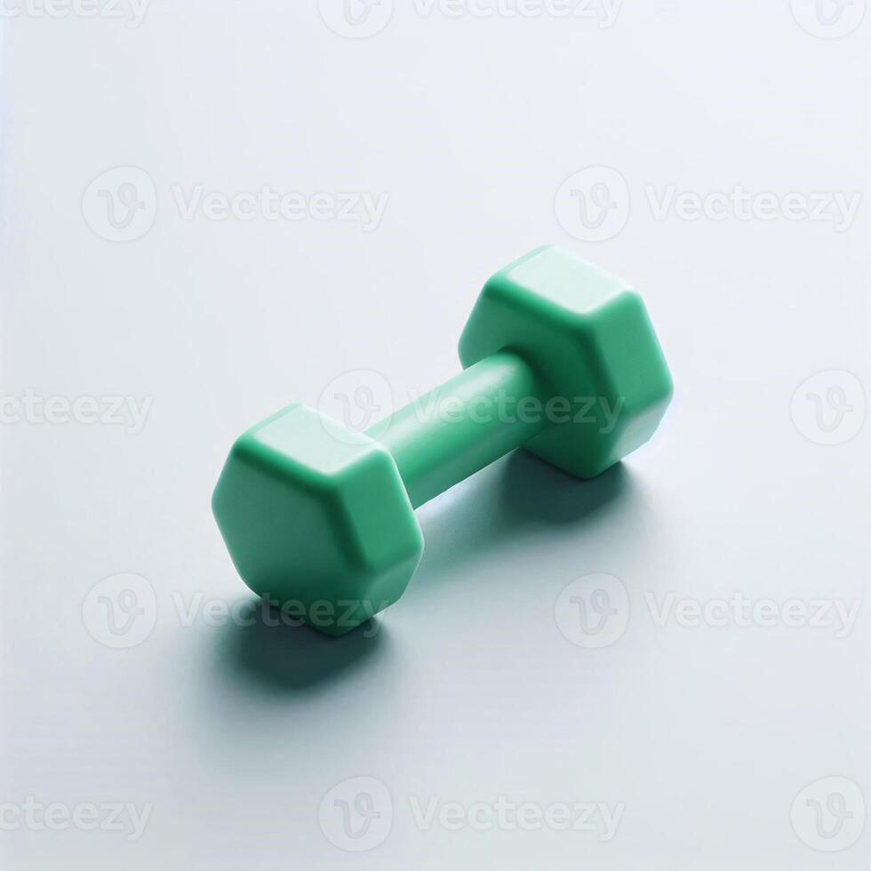 Isolated Sports and Fitness Equipment on White Background for Gym, Exercise, and Training Needs photo