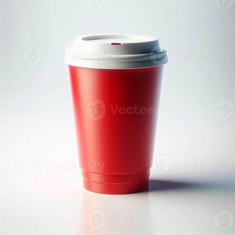 A vibrant array of colorful, transparent, and rainbow takeaway cup mockups on a white background, perfect for stock photos and branding