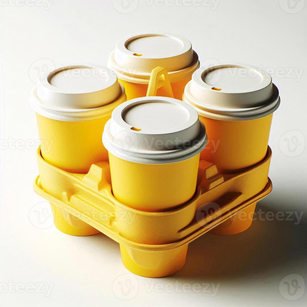 A vibrant array of colorful, transparent, and rainbow takeaway cup mockups on a white background, perfect for stock photos and branding