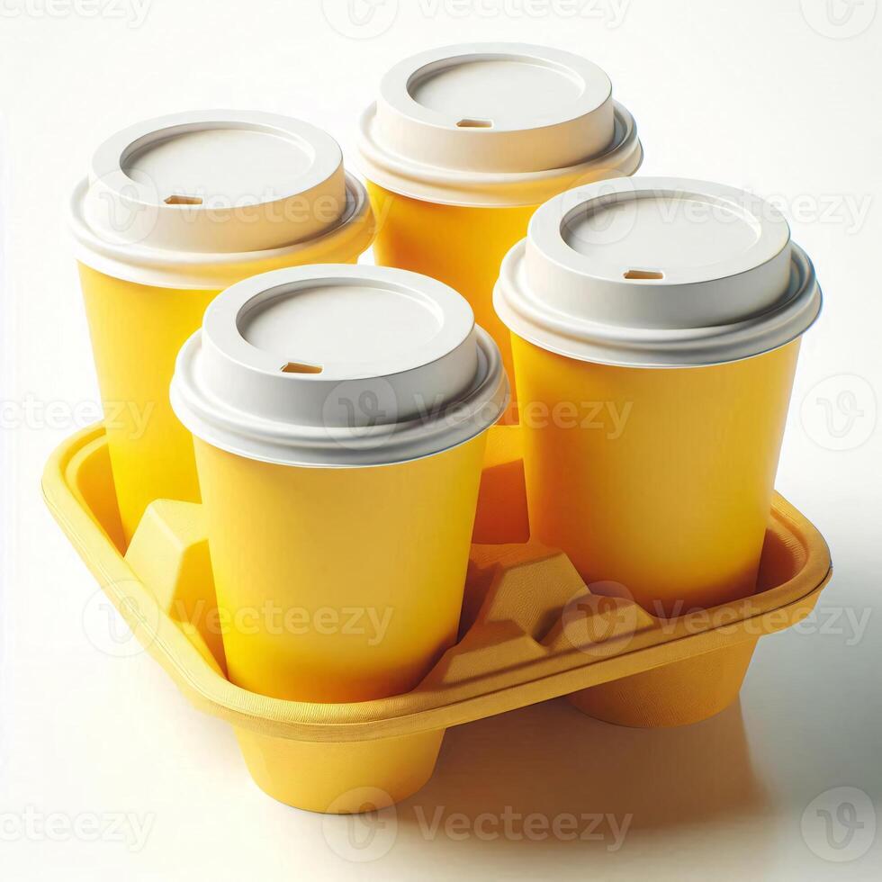 A vibrant array of colorful, transparent, and rainbow takeaway cup mockups on a white background, perfect for stock photos and branding