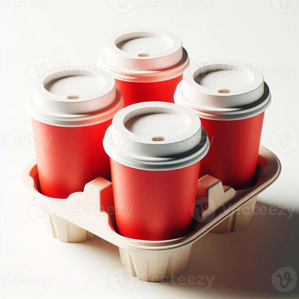A vibrant array of colorful, transparent, and rainbow takeaway cup mockups on a white background, perfect for stock photos and branding