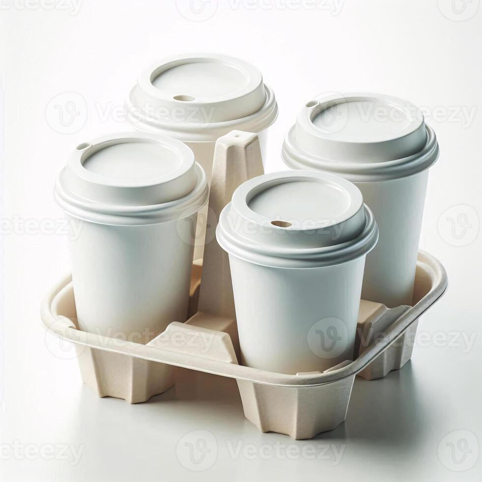 A vibrant array of colorful, transparent, and rainbow takeaway cup mockups on a white background, perfect for stock photos and branding