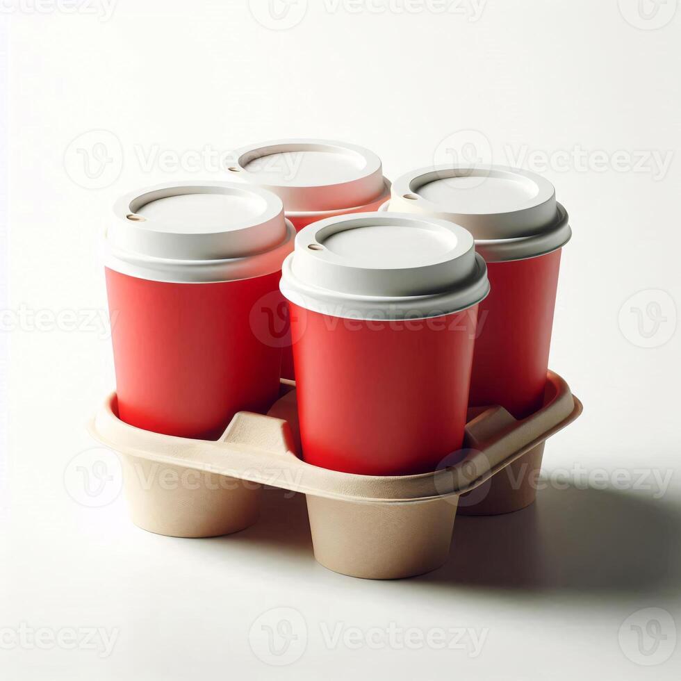 A vibrant array of colorful, transparent, and rainbow takeaway cup mockups on a white background, perfect for stock photos and branding