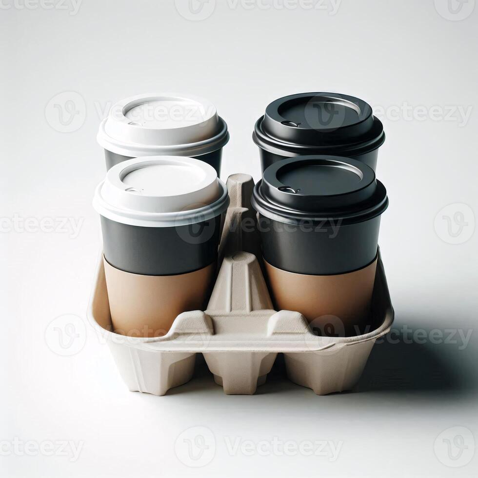A vibrant array of colorful, transparent, and rainbow takeaway cup mockups on a white background, perfect for stock photos and branding