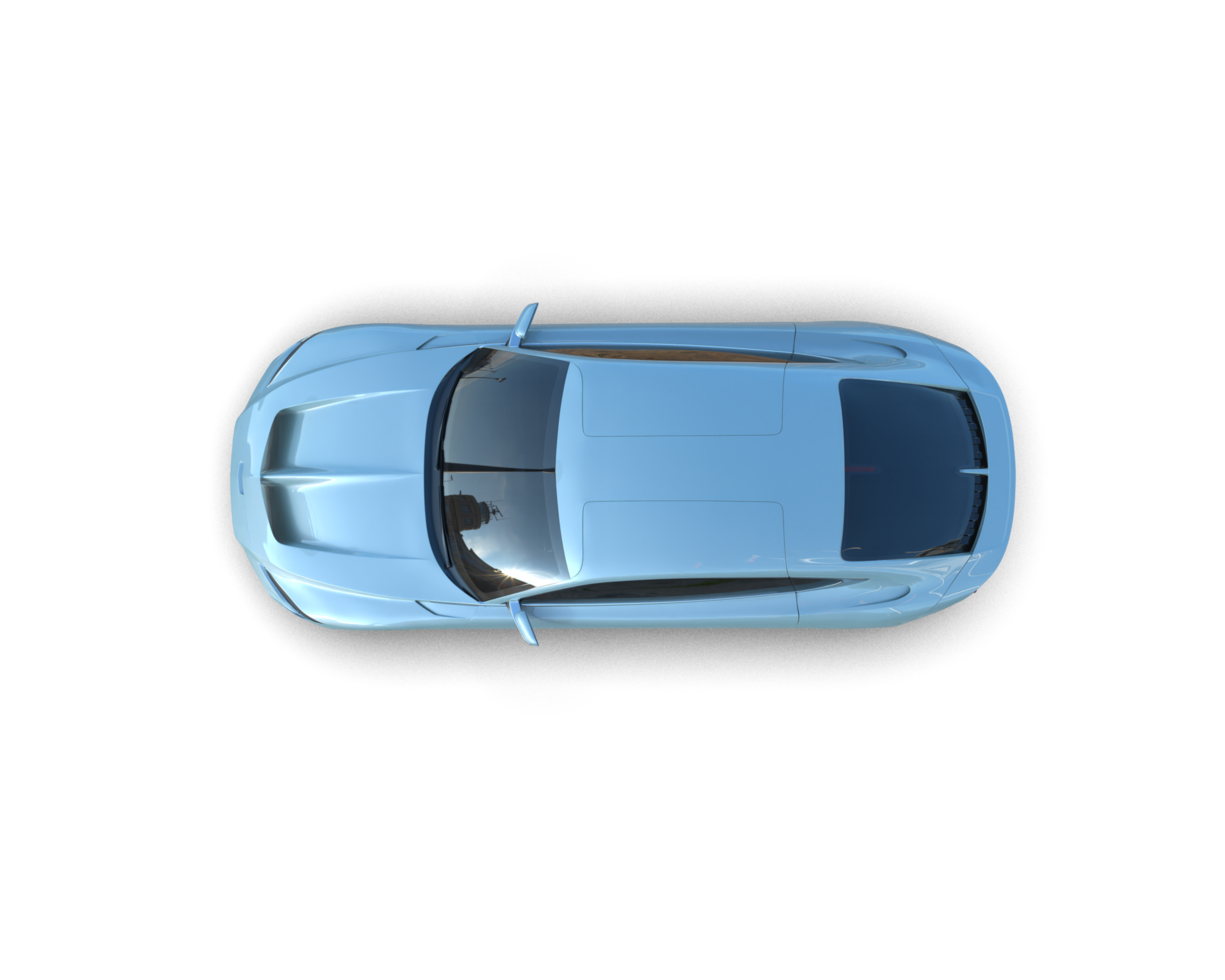 Realistic sport car isolated on background. 3d rendering - illustration png