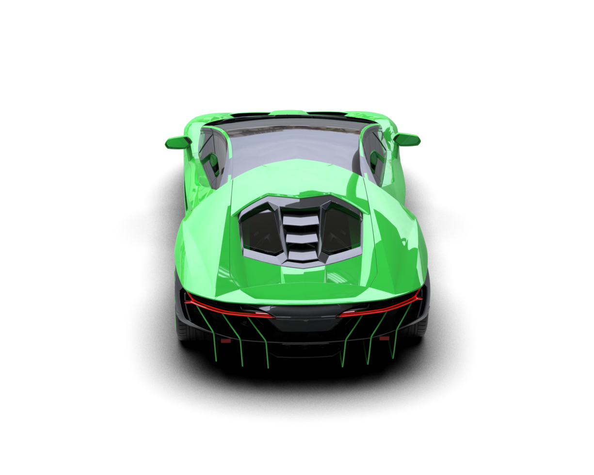 Realistic sport car isolated on background. 3d rendering - illustration png