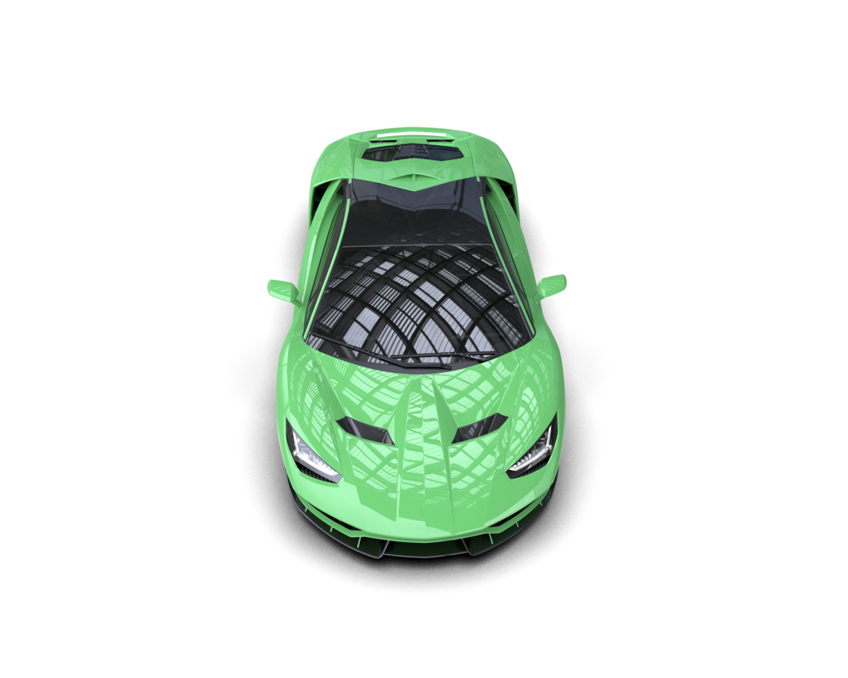 Realistic sport car isolated on background. 3d rendering - illustration png