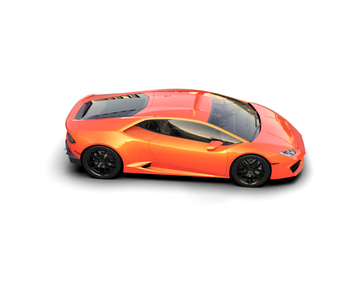 Realistic sport car isolated on background. 3d rendering - illustration png