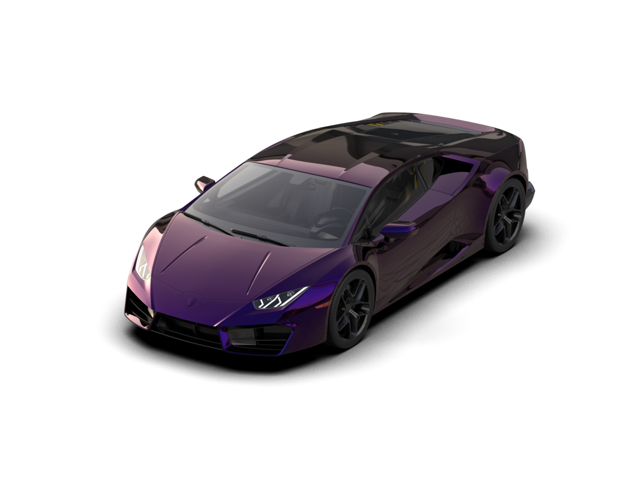 Realistic sport car isolated on background. 3d rendering - illustration png