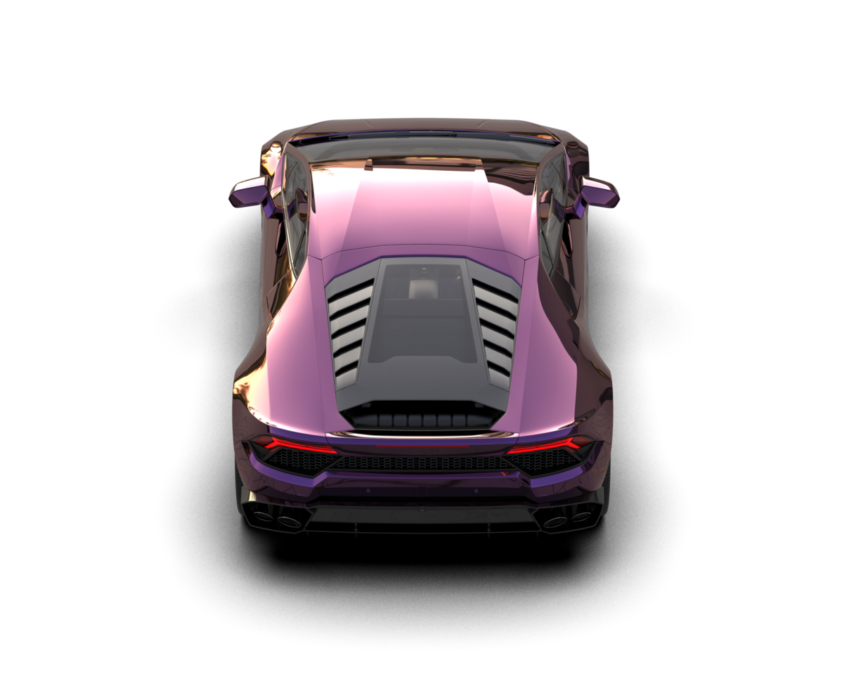 Realistic sport car isolated on background. 3d rendering - illustration png