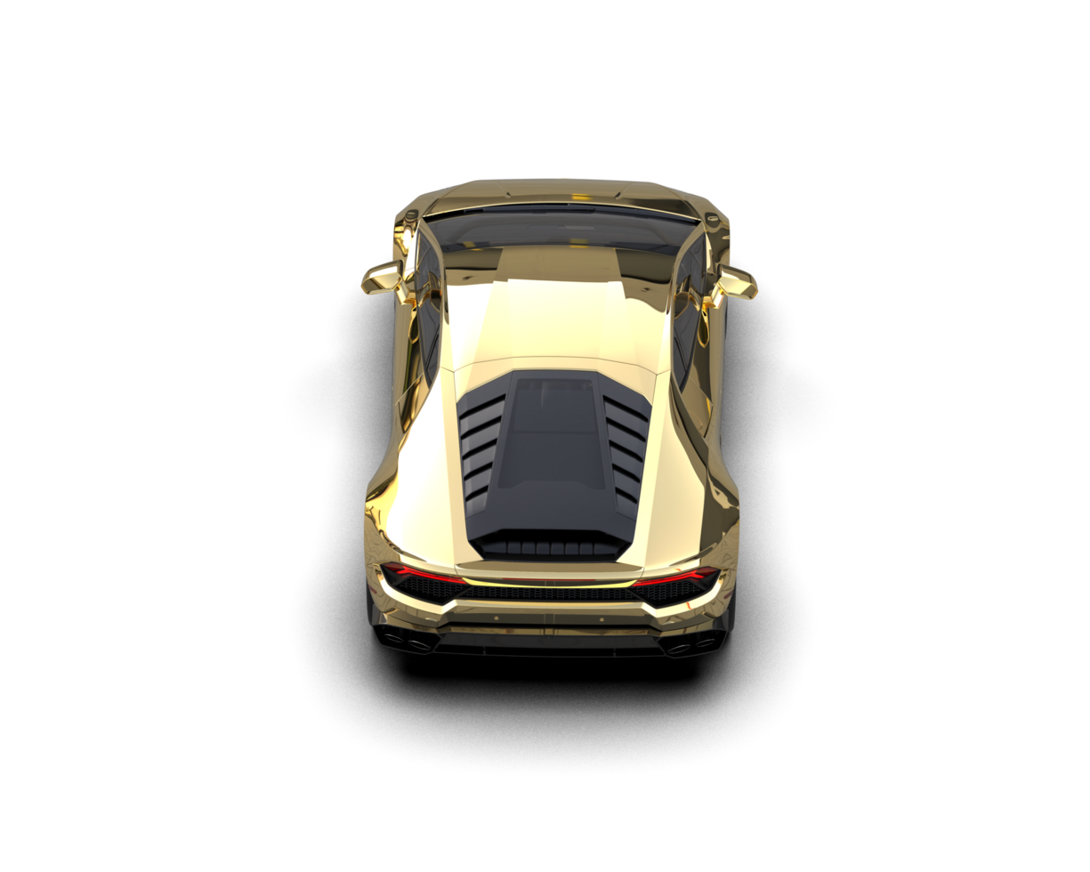 Realistic sport car isolated on background. 3d rendering - illustration png