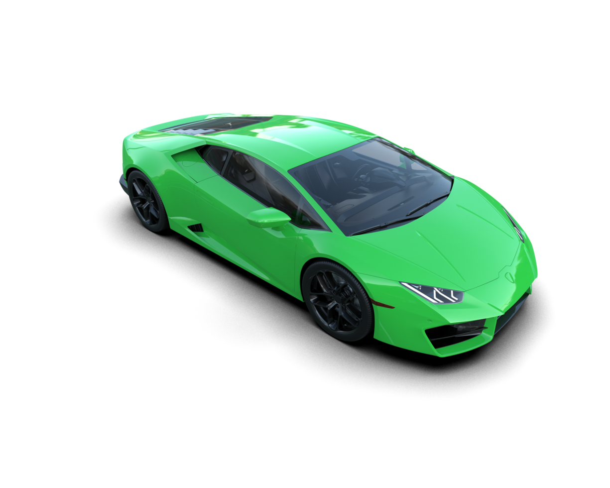 Realistic sport car isolated on background. 3d rendering - illustration png