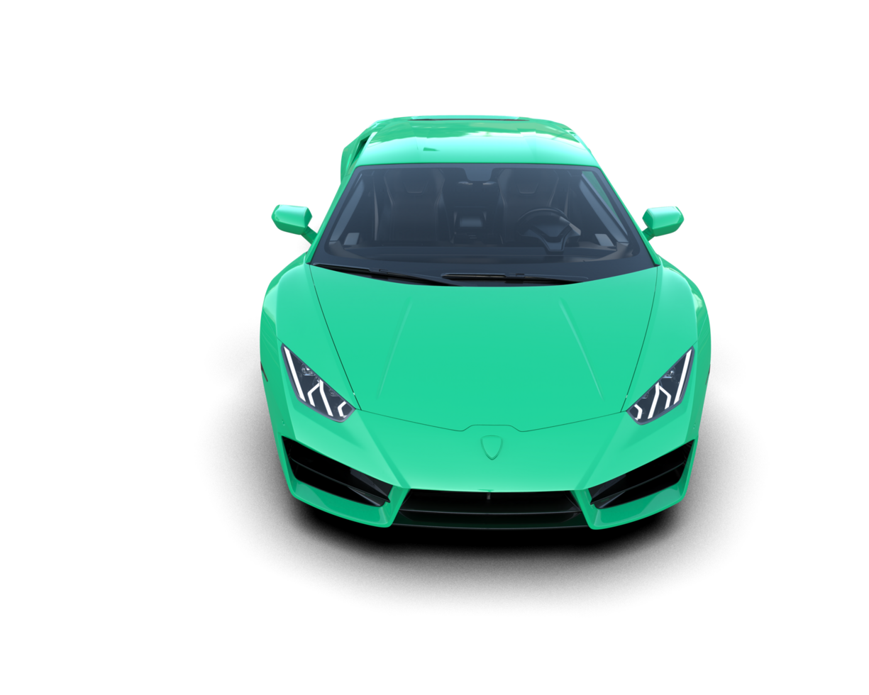 Realistic sport car isolated on background. 3d rendering - illustration png