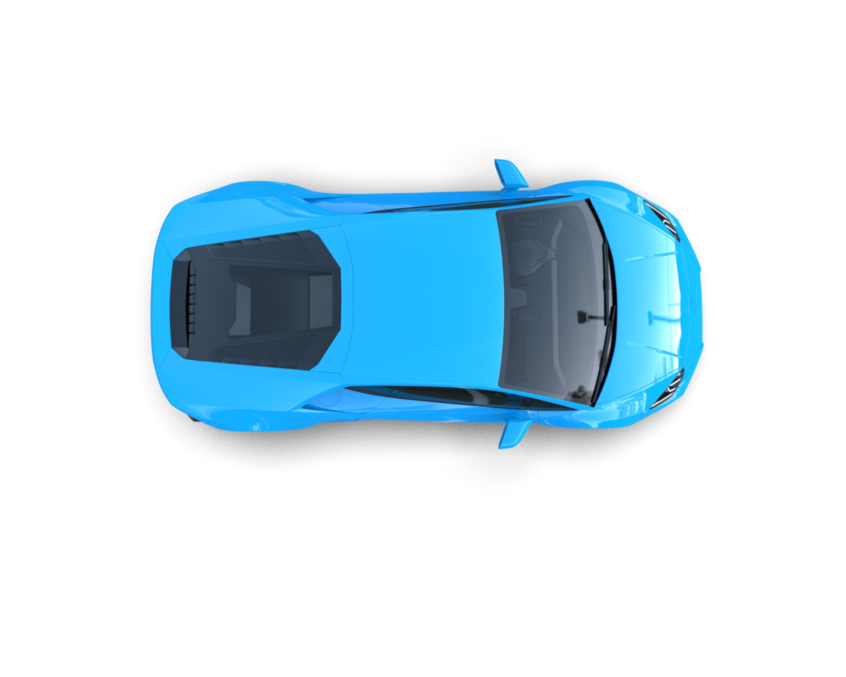 Realistic sport car isolated on background. 3d rendering - illustration png