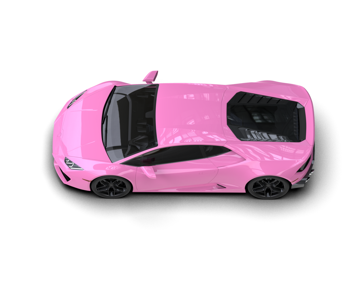 Realistic sport car isolated on background. 3d rendering - illustration png