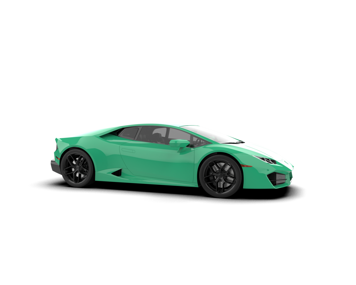 Realistic sport car isolated on background. 3d rendering - illustration png