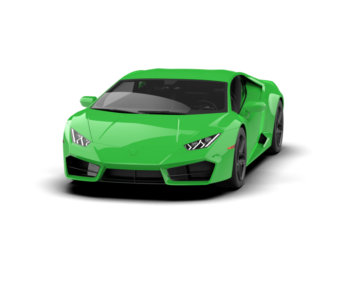 Realistic sport car isolated on background. 3d rendering - illustration png