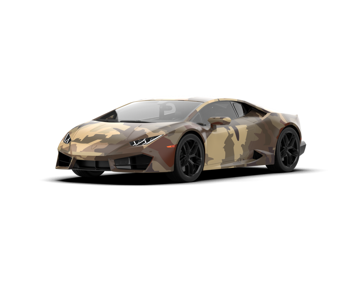 Realistic sport car isolated on background. 3d rendering - illustration png