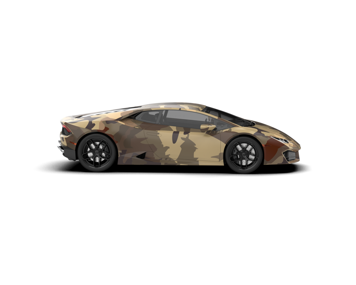 Realistic sport car isolated on background. 3d rendering - illustration png
