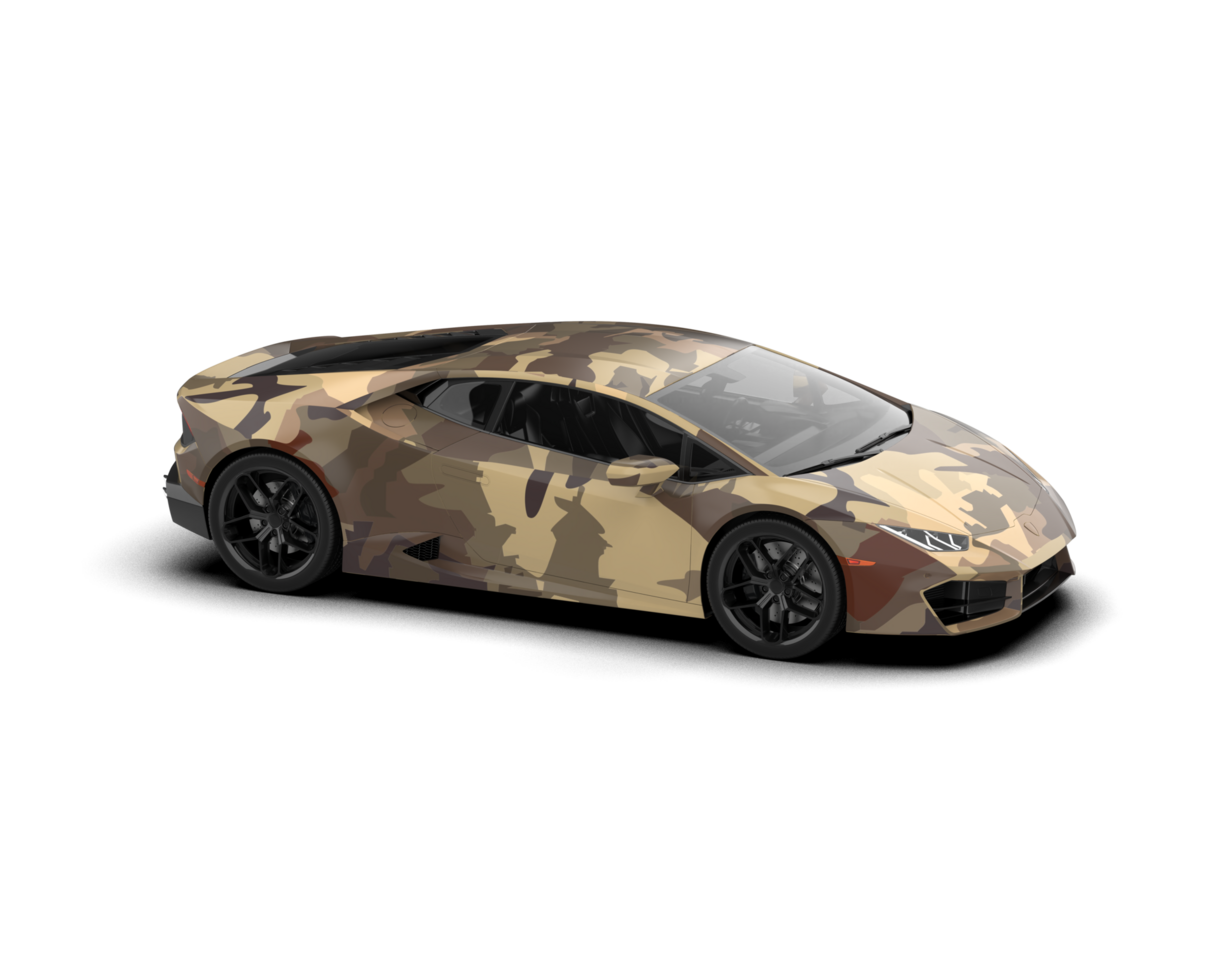 Realistic sport car isolated on background. 3d rendering - illustration png