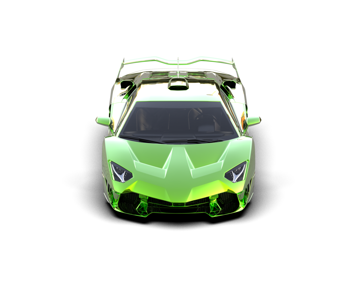 Realistic sport car isolated on background. 3d rendering - illustration png