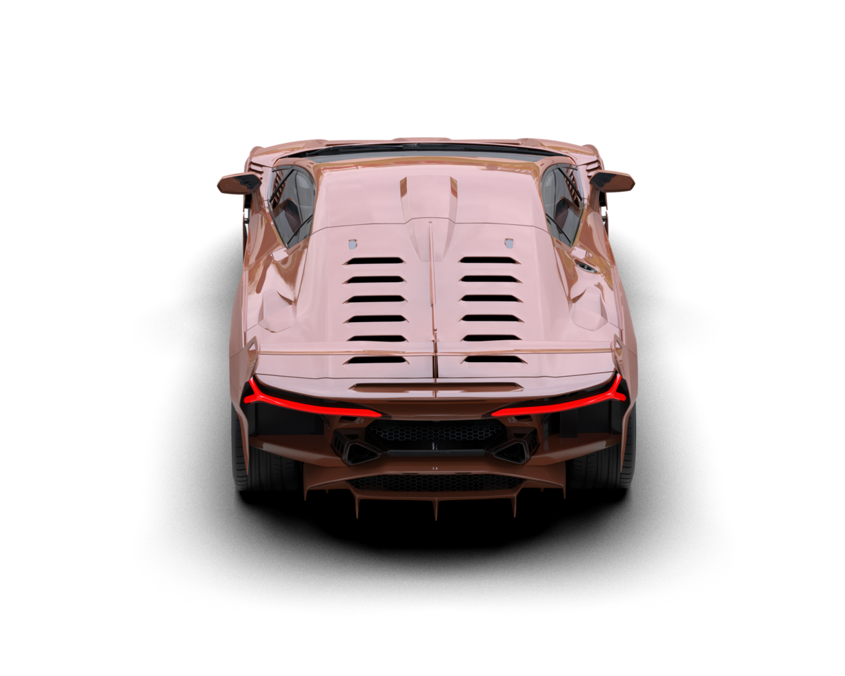 Realistic sport car isolated on background. 3d rendering - illustration png