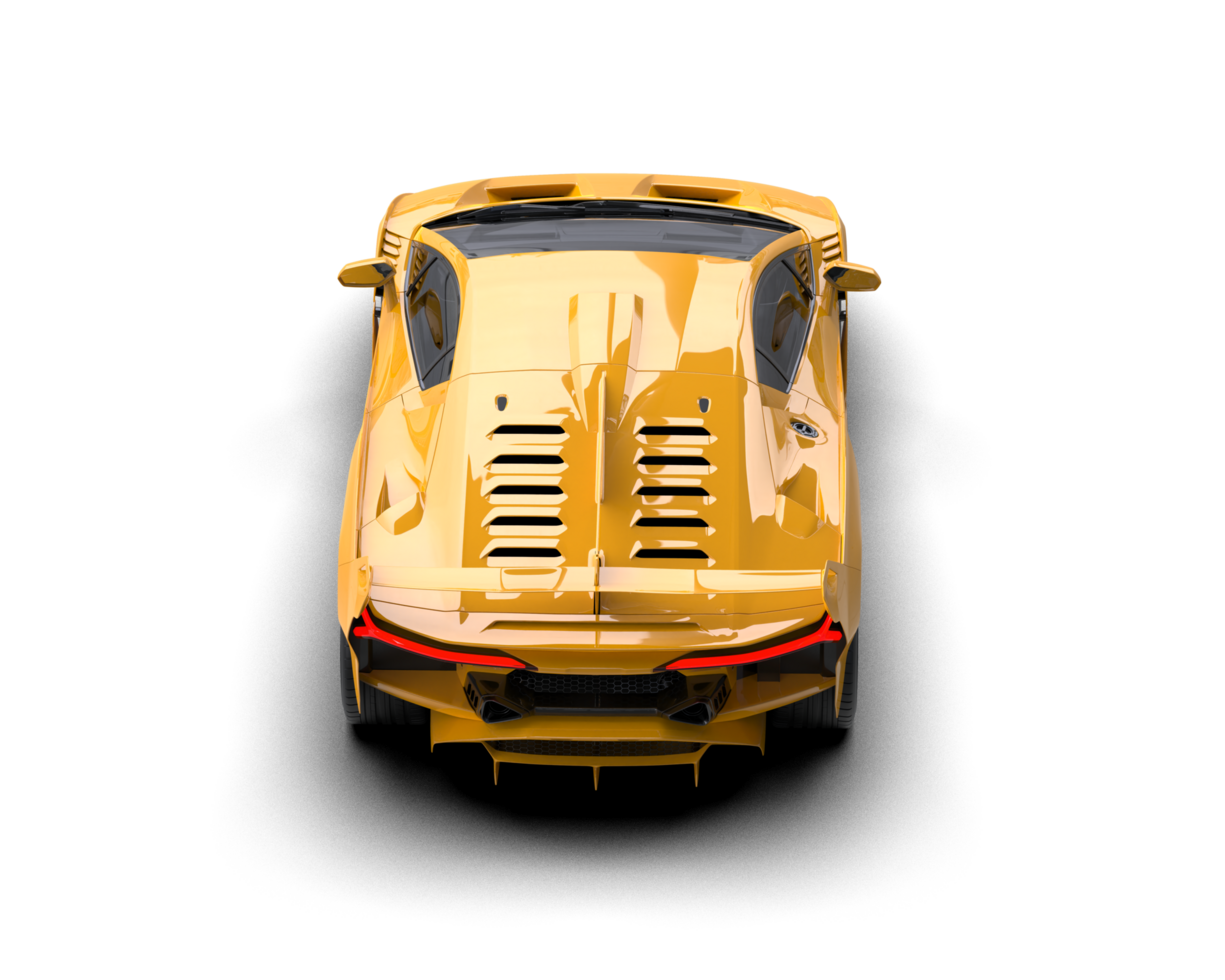 Realistic sport car isolated on background. 3d rendering - illustration png