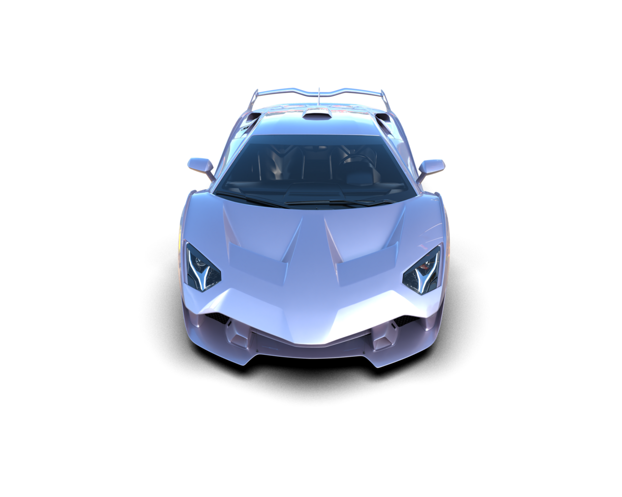 Realistic sport car isolated on background. 3d rendering - illustration png