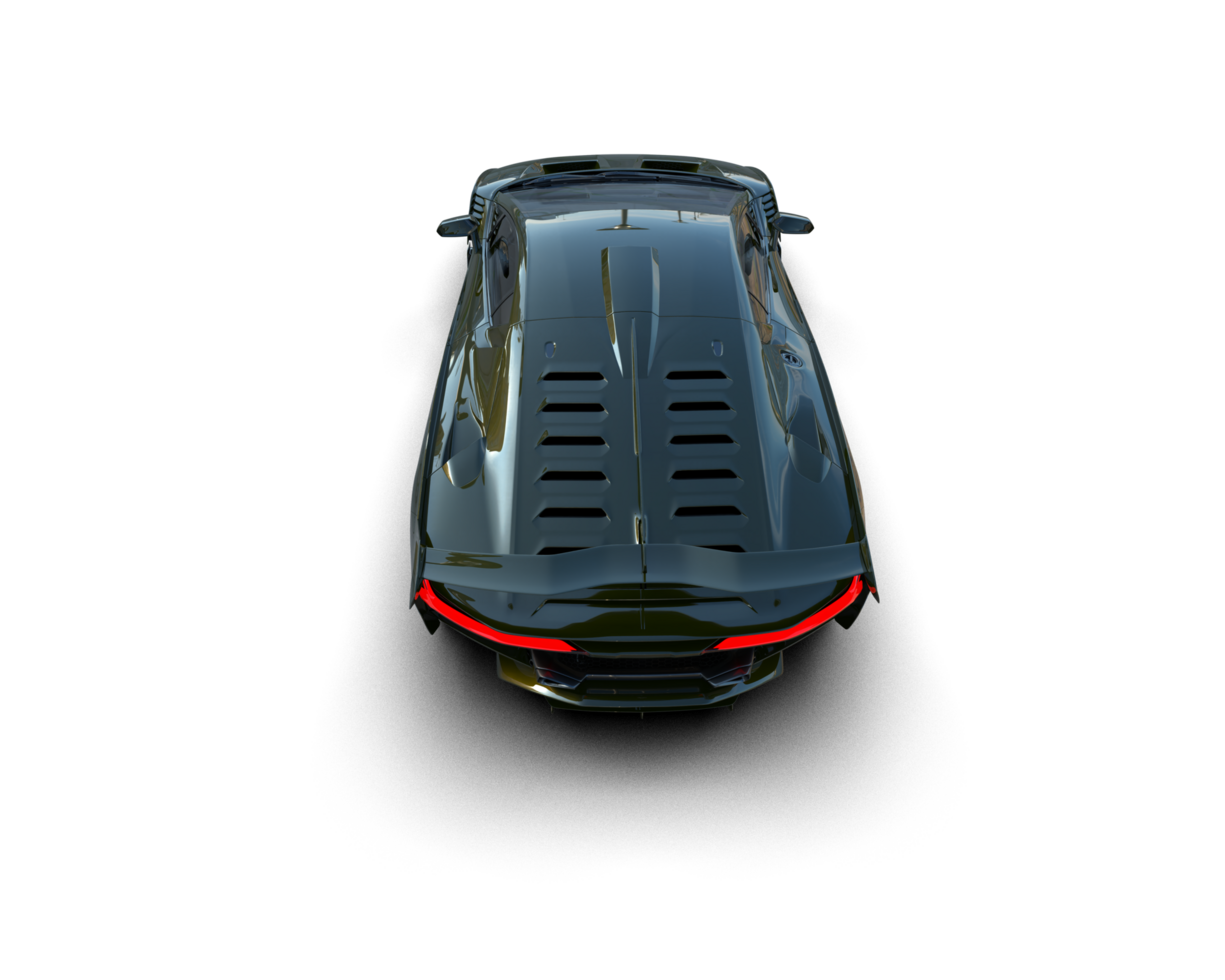 Realistic sport car isolated on background. 3d rendering - illustration png