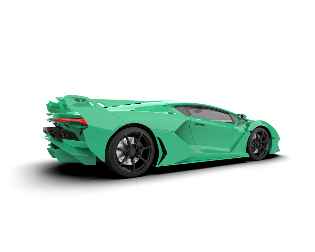 Realistic sport car isolated on background. 3d rendering - illustration png