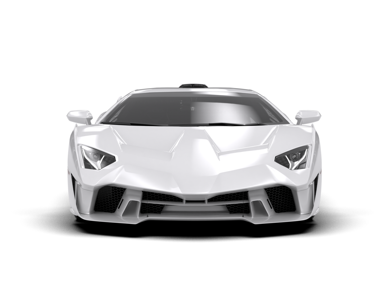 Realistic sport car isolated on background. 3d rendering - illustration png