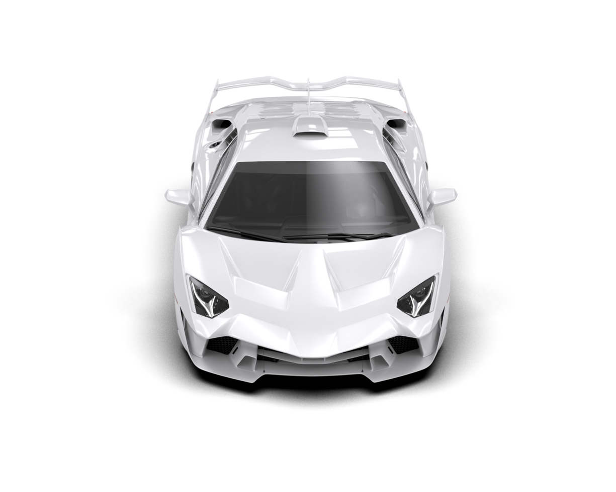 Realistic sport car isolated on background. 3d rendering - illustration png