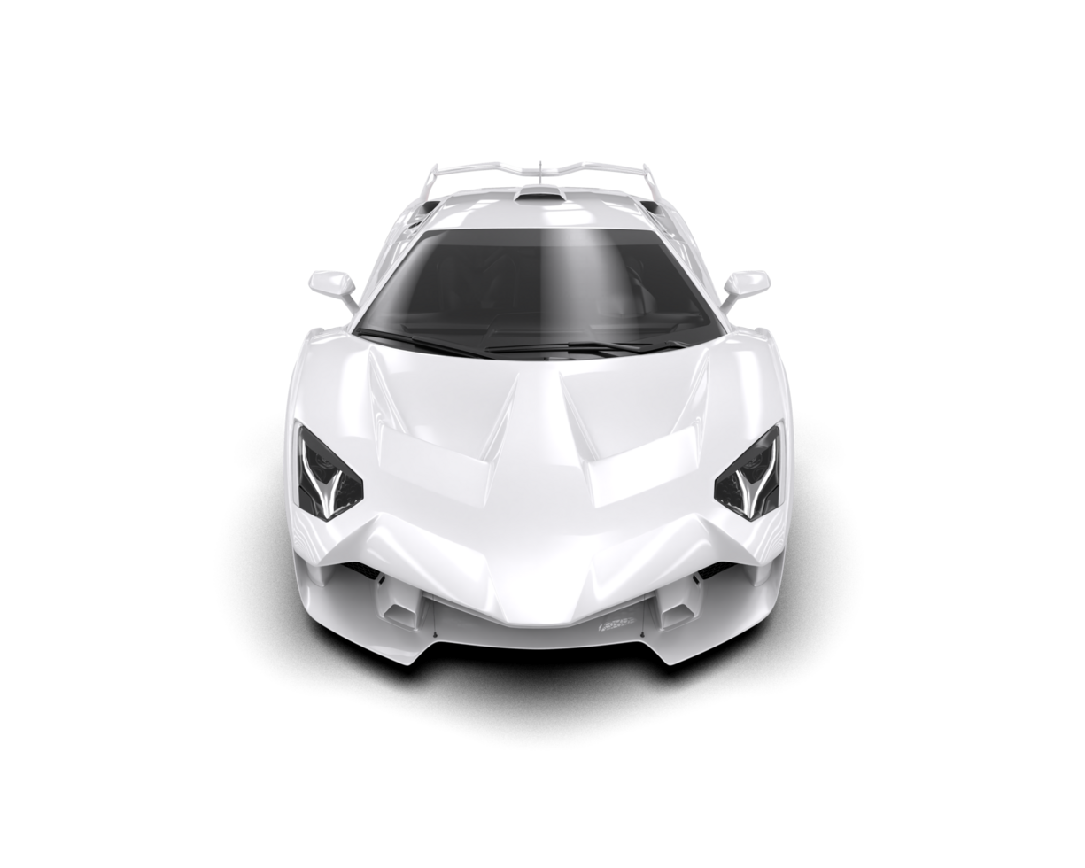 Realistic sport car isolated on background. 3d rendering - illustration png