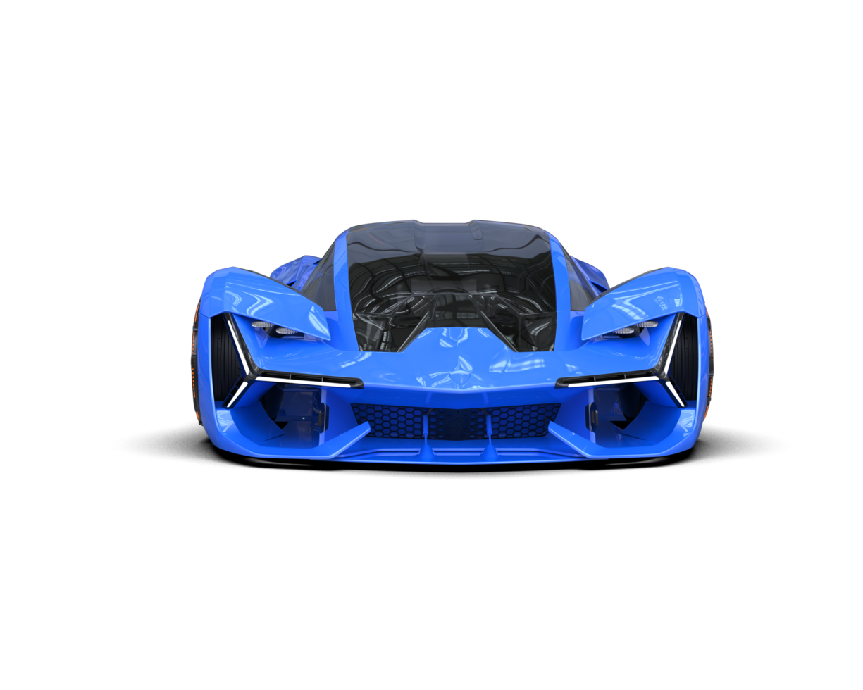 Realistic sport car isolated on background. 3d rendering - illustration png