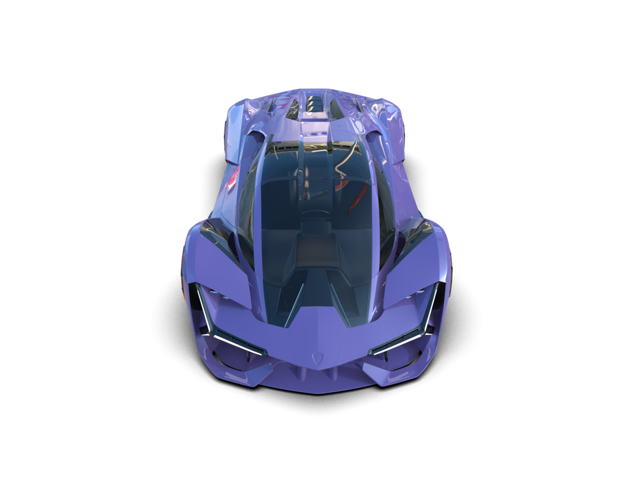 Realistic sport car isolated on background. 3d rendering - illustration png